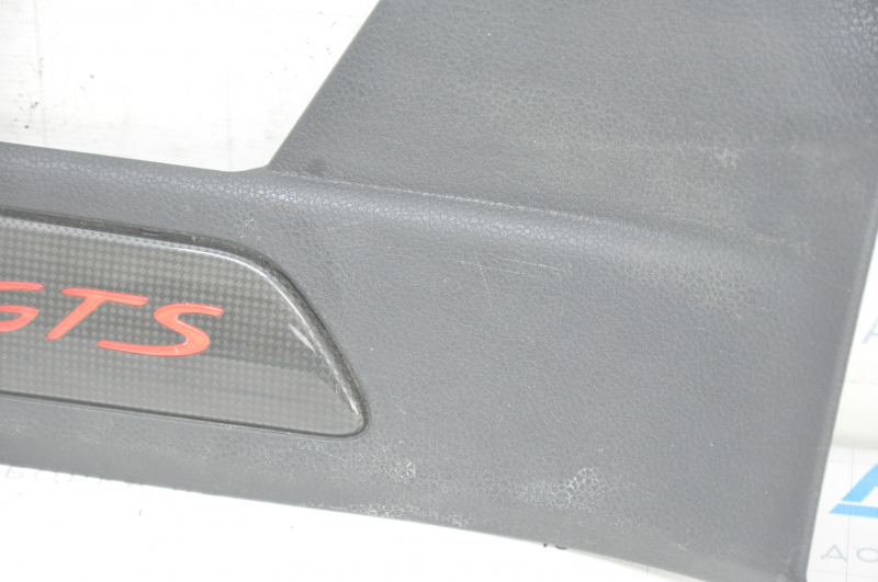 Door sill trim rear left Porsche Panamera 10-16 black, complete with insert, carbon, GTS with backlight, scratches