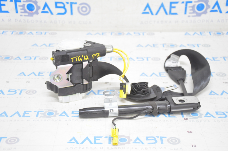 Passenger seat belt VW Tiguan 13-18 rest black with tensioner