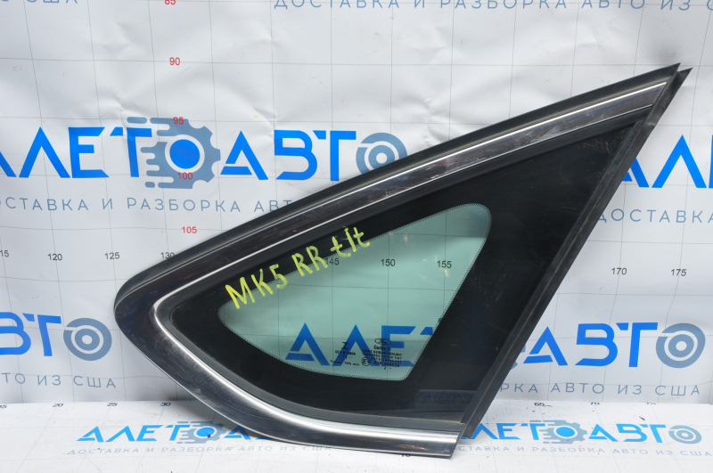 Window blind glass rear right Ford Fusion mk5 13-20 two chrome, scratches on chrome