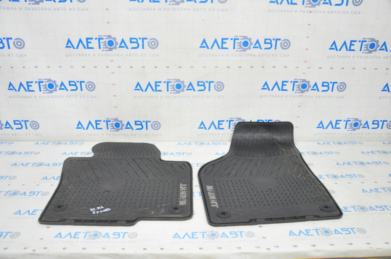 Set of floor mats for VW Tiguan 09-17 rubber black