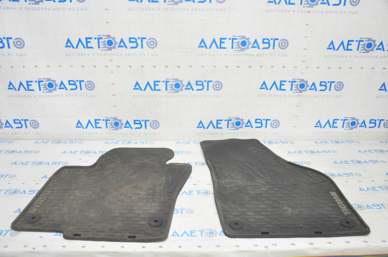 Set of floor mats for VW Tiguan 09-17 rubber black