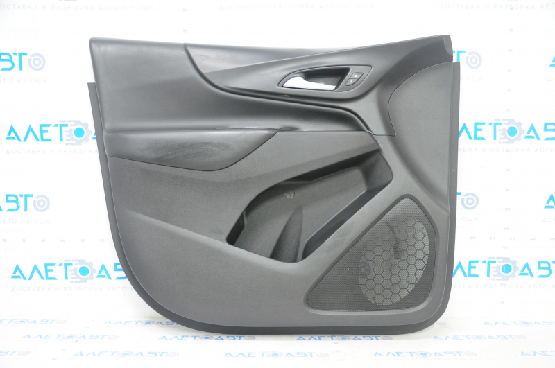 Door trim card front left Chevrolet Equinox 18-21 black, armrest leather, scratches