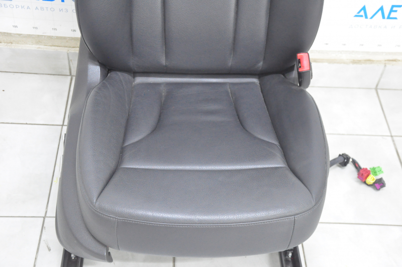 Passenger seat Audi Q5 8R 09-17 with airbag, electric, heated, leather black