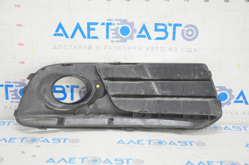 Lower grille front bumper left Audi Q5 8R 13-17 rest, matt+gloss chrome under fog lights, type 2, sand