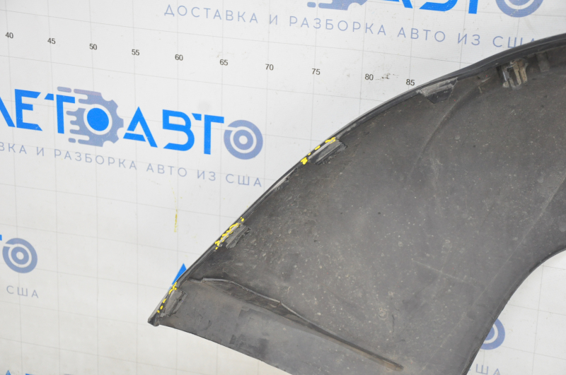 Rear bumper lip for 2 pipes Audi Q5 8R 13-17 for parking sensors, without towbar, black, broken, tears, broken fasteners