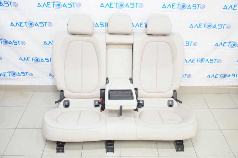 Rear row of seats 2 row BMW X1 F48 16-22 one-piece, leather beige Oyster