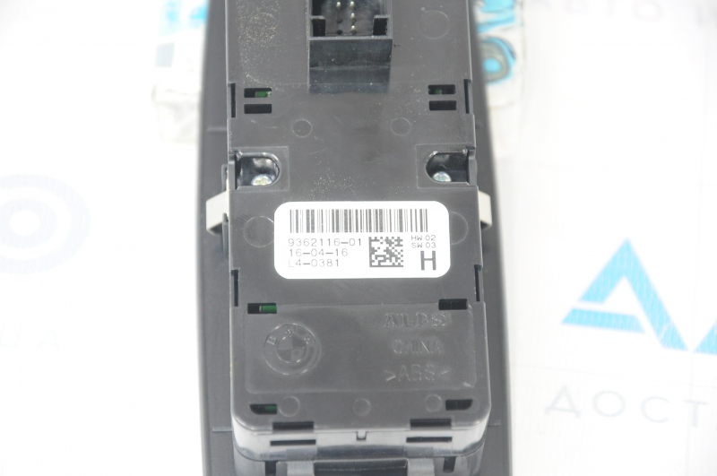 Front left window lift control BMW X1 F48 16-22 black with overlay, for folding mirrors, scratches