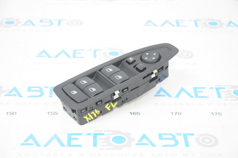 Front left window lift control BMW X1 F48 16-22 black with overlay, for folding mirrors, scratches