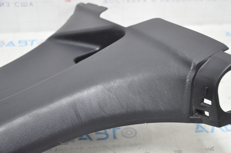 Center pillar trim lower left Toyota Highlander 20- black, scuffs, scratches