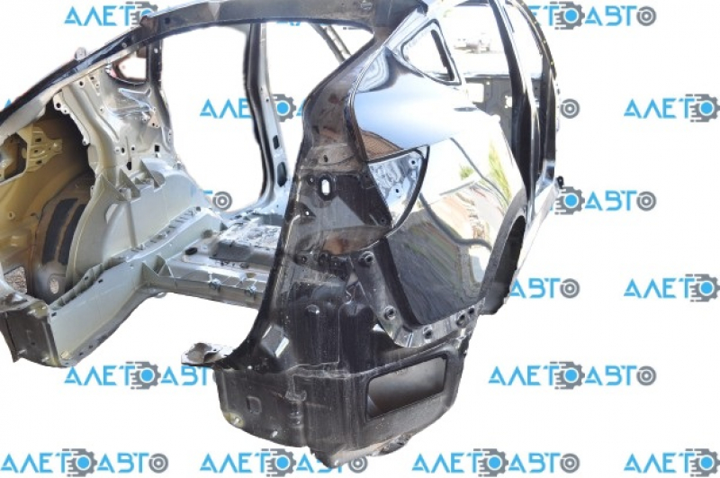 Quarter wing rear right Tesla Model Y 21- on the body, cast side member, black PBSB