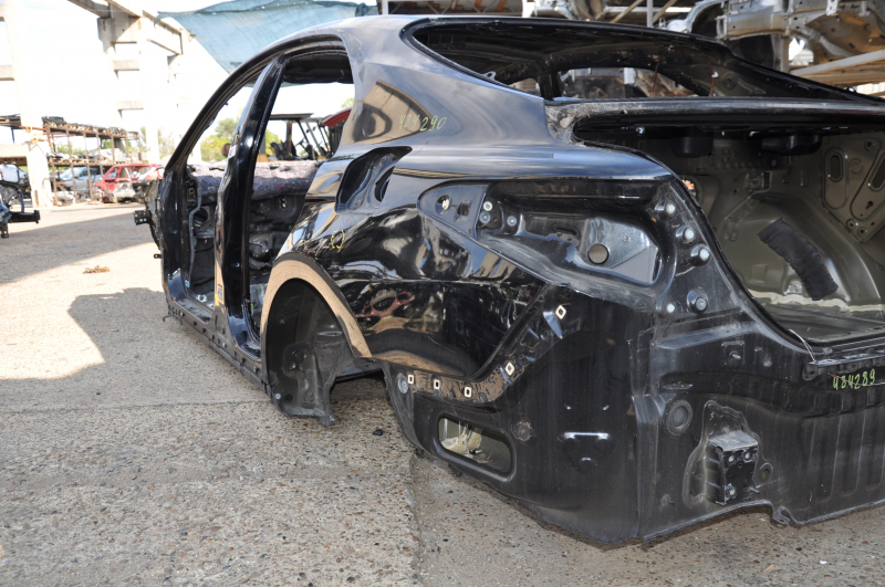 Quarter wing rear left Toyota Camry v70 18-24 without BSM, on the body, black, pokes