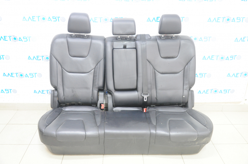 Rear row of seats 2 row Ford Edge 15- leather black, electric, Titanium, under cleaning