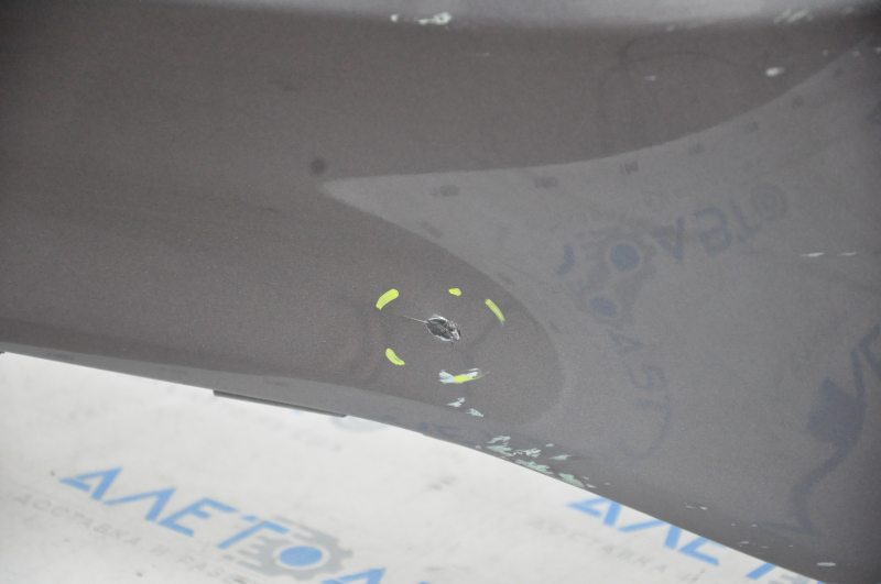 Bare rear bumper Mercedes CLA 14-19 usa without parking sensors, graphite, scratches