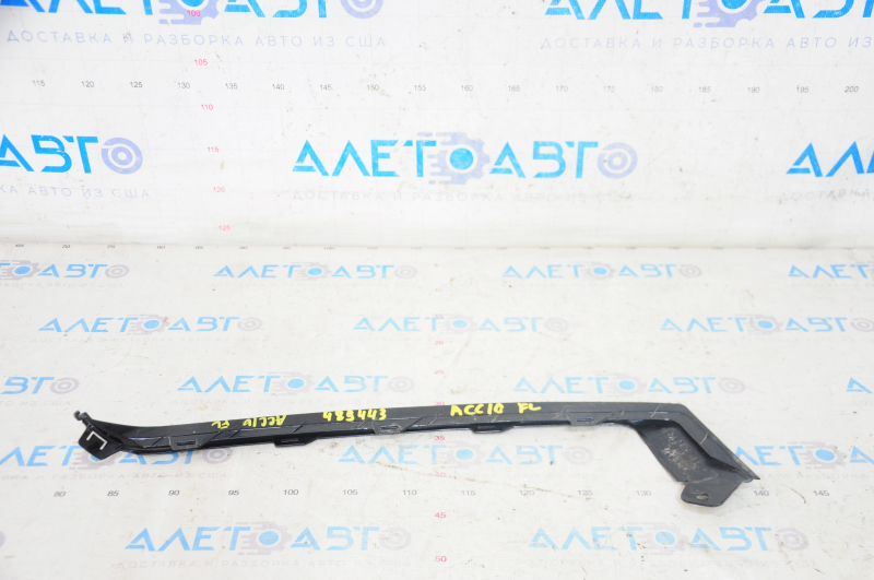 Front bumper molding lower left Honda Accord 18-22 black gloss, rubbed, sand