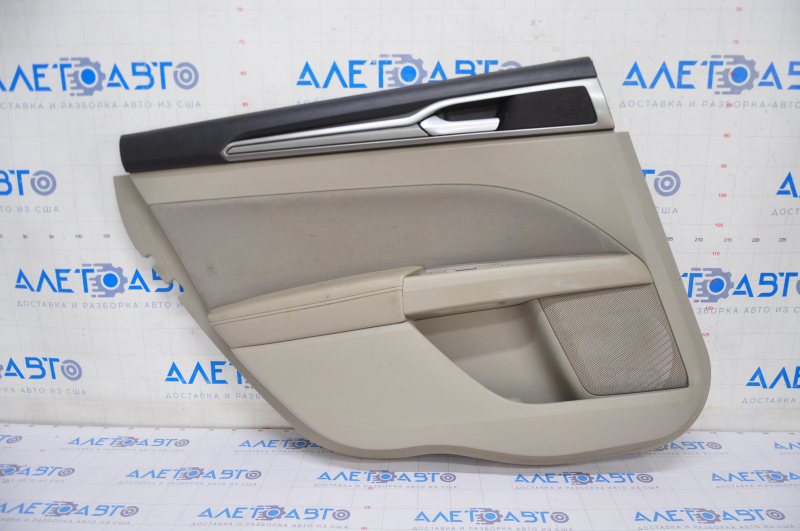 Door trim card rear left Ford Fusion mk5 17-20 cloth, gray, driftwood, scratches