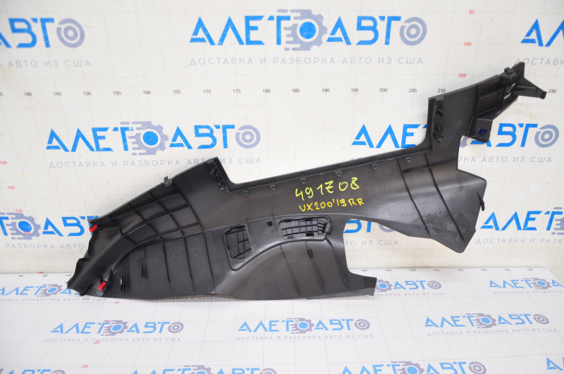 Rear pillar trim right lower Lexus UX200 UX250h 19- black, scratches