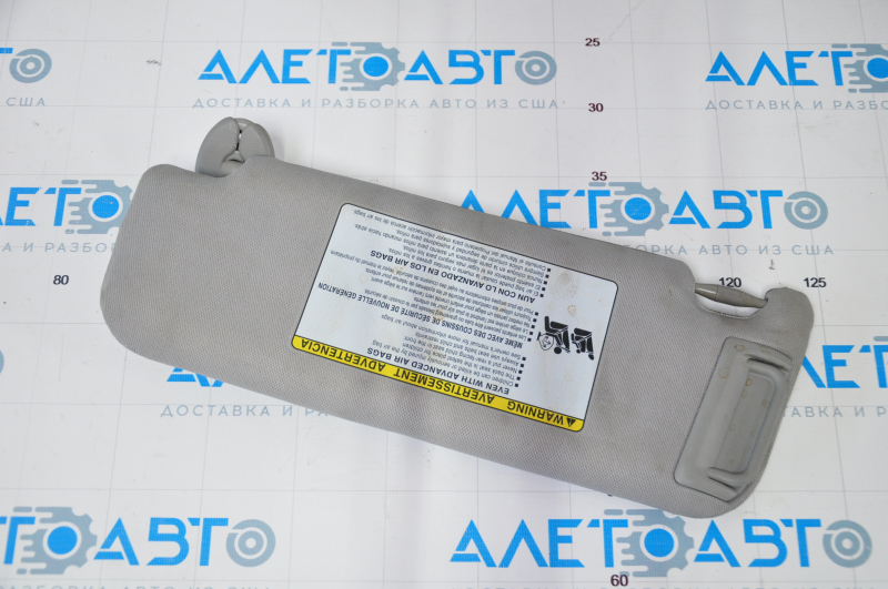 Right visor Toyota Camry v50 12-14 usa gray, without hook, for dry cleaning, for backlight