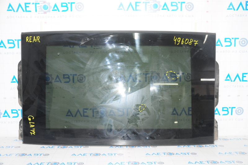 Panorama in assembly Mercedes GLA 15-20 beige curtain, rear part, curtain for cleaning, scratches