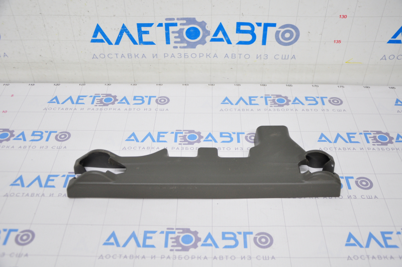 Seat runner trim 2nd row left inner Toyota Sienna 11-20 brown, scratches, plastic turned white