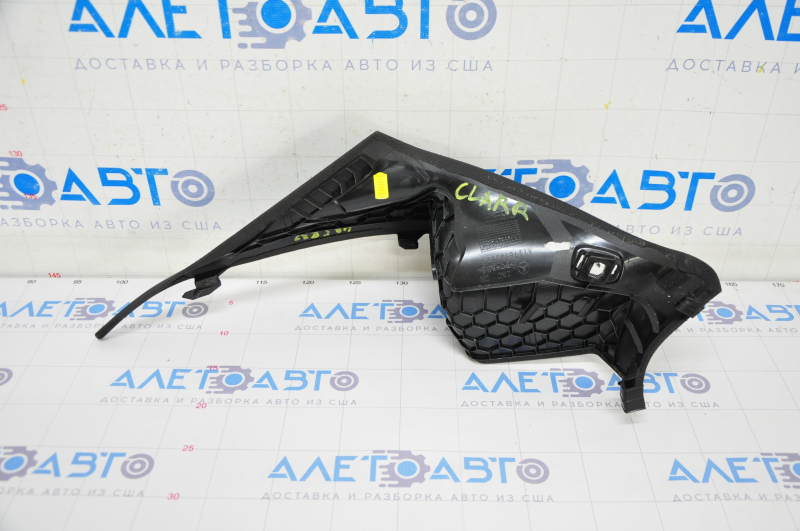 Right rear pillar trim Mercedes CLA 14-19 black, fabric peeled off, plug missing
