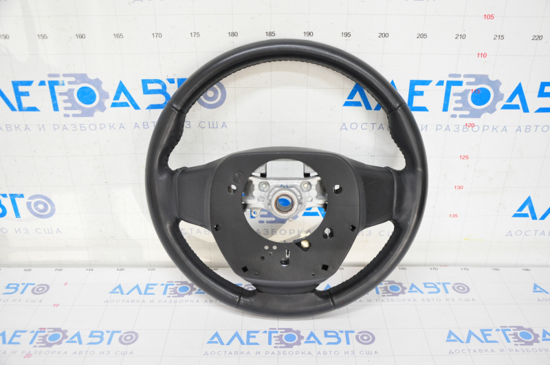 Naked steering wheel Toyota Highlander 14-19 leather, heated, black, scratches, worn