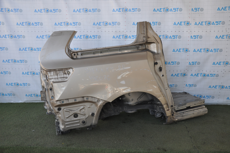 Quarter wing rear right Toyota Sienna 11-12 without BSM, gold, dented
