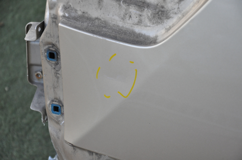 Quarter wing rear right Toyota Sienna 11-12 without BSM, gold, dented