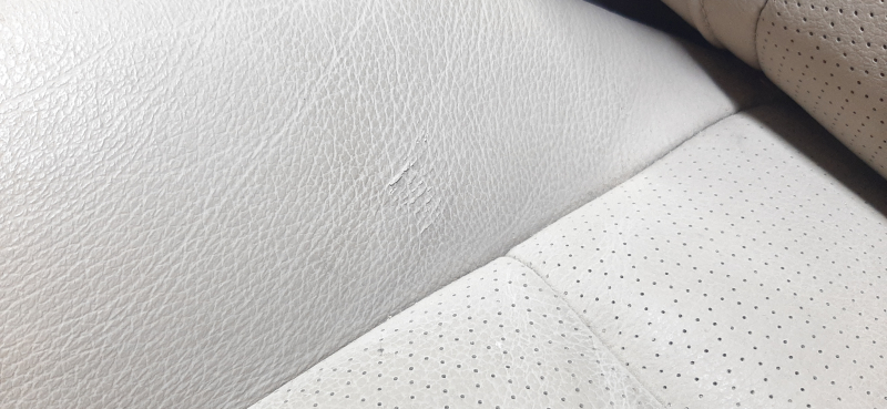 Passenger seat Honda Accord 13-15 without airbag, electric, beige leather, scuffs, dry cleaning, without seat adjustment motor