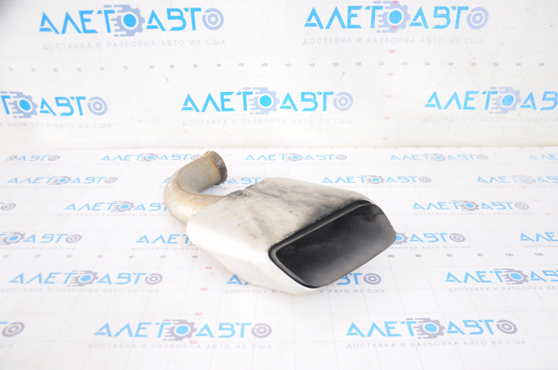 Exhaust pipe tip right Porsche Cayenne 958 11-17 Hybrid worn, notched