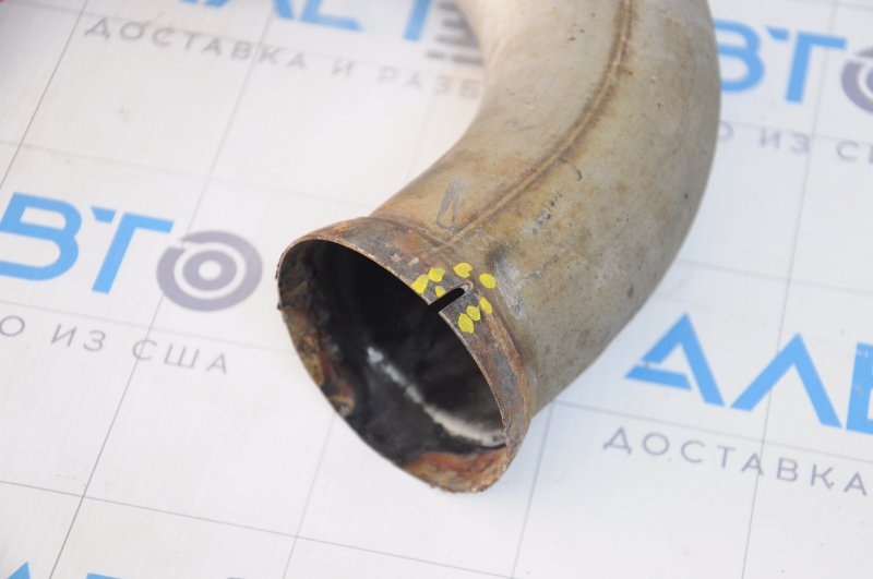 Exhaust pipe tip right Porsche Cayenne 958 11-17 Hybrid worn, notched