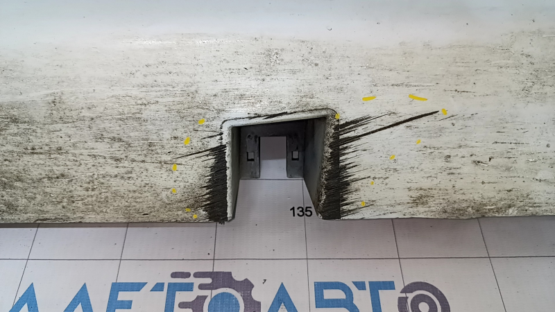 Right threshold Ford Fusion mk5 13-20 white, scratches, broken crepe, dented crepe, tear