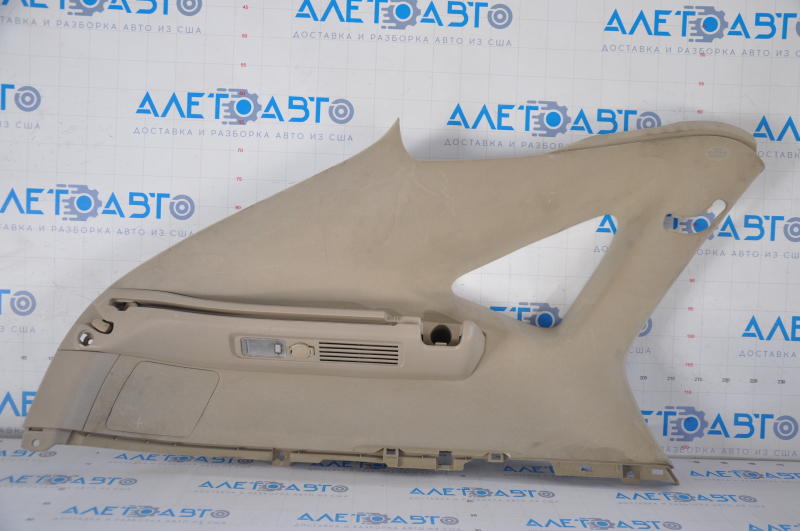 Upper left rear pillar trim Lexus RX300 RX330 RX350 RX400h 04-09 beige, dry-cleaned, scratches, worn