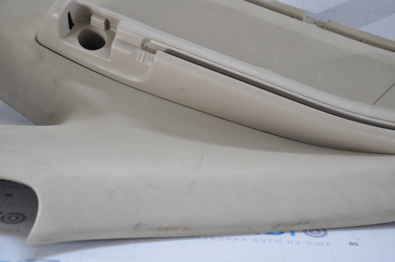 Upper left rear pillar trim Lexus RX300 RX330 RX350 RX400h 04-09 beige, dry-cleaned, scratches, worn