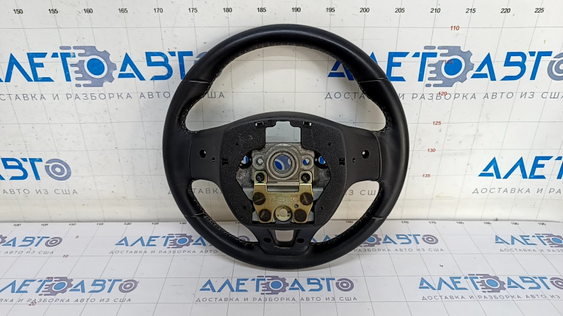 Naked steering wheel Kia Niro 17-19 HEV, PHEV leather, black, glossy overlay, scratches