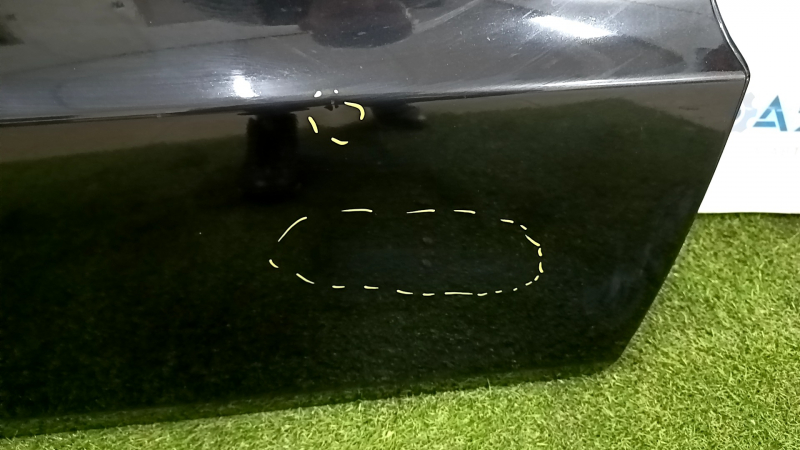 Door assembly rear right Dodge Durango 11- black PXR, painted 0.2, putty, bumps, dented, molding dried out