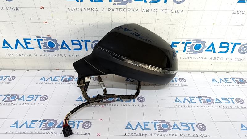 Side mirror left Audi Q5 80A 18-24 14 pins, black LY9B, auto-dimming, turn signal, heated