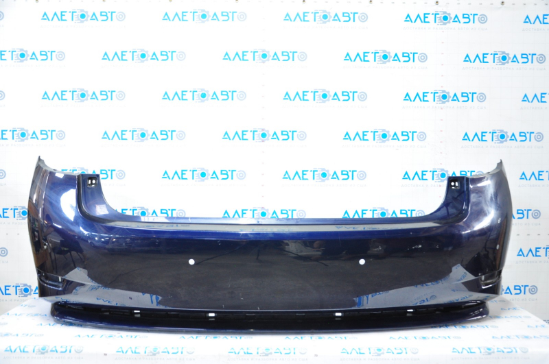 Bare rear bumper Lexus ES300h 13-18 for parking sensors, blue, dented, worn