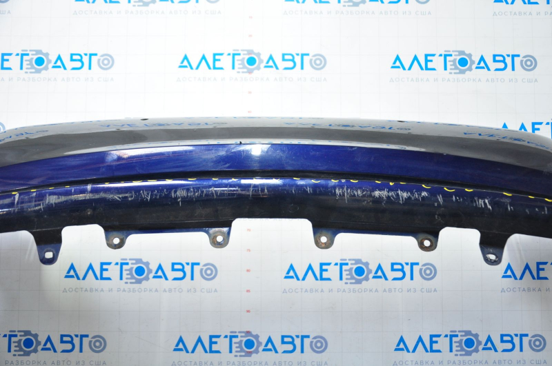 Bare rear bumper Lexus ES300h 13-18 for parking sensors, blue, dented, worn