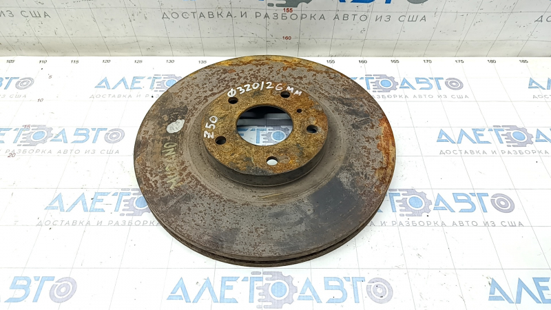 Front left brake disc Nissan Murano z50 03-08 320/26mm rusty