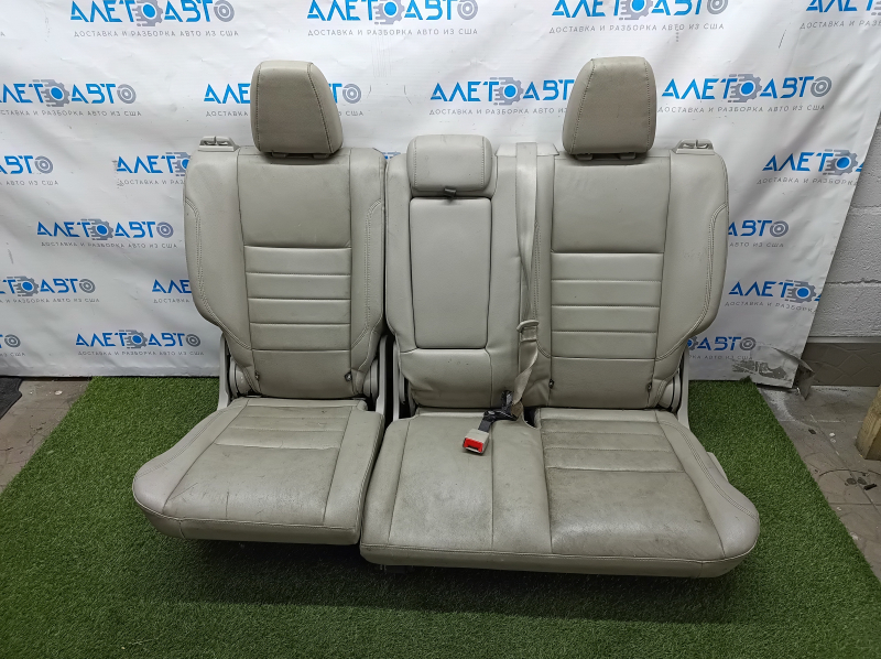 Rear row of seats 2nd row Ford C-max MK2 13-18 beige leather, dry cleanable, scratches