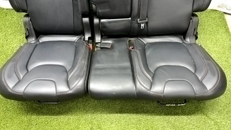 Rear row of seats 2nd row Jeep Cherokee KL 14-18 Trailhawk red stitching, with airbag, black leather, mechanical, tears