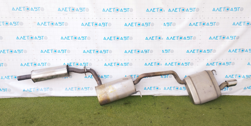 Exhaust pipe resonator with barrel VW Passat b8 16-19 USA 2.0T