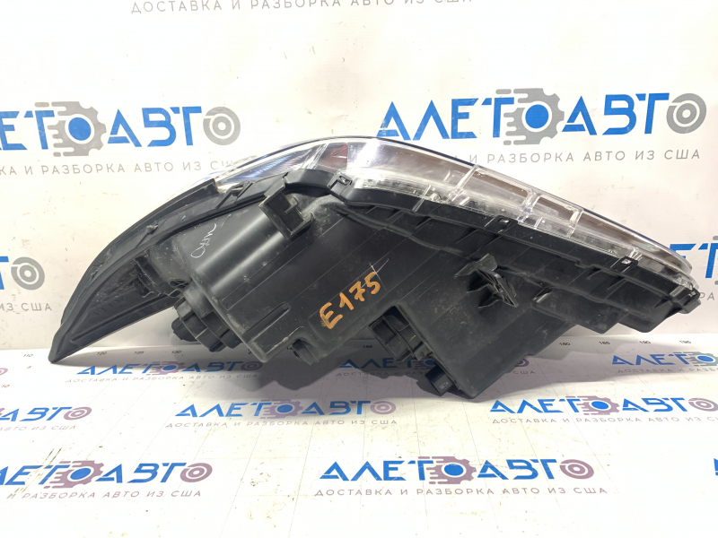 Headlight front left bare Hyundai Sonata 11-15 glossy reflector, for polishing, made, glassDepo
