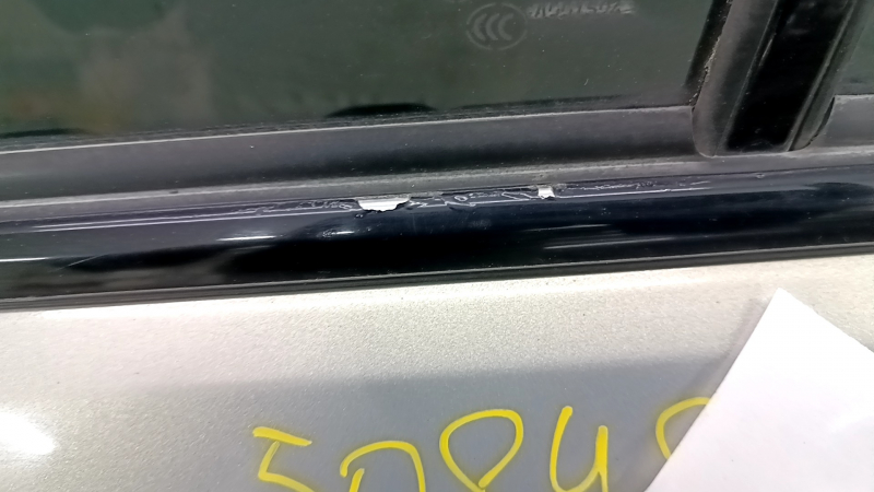 Door assembly rear left Lexus RX400h 04-09 hybrid, gold 6T1, putty, dented, film peeled off on molding