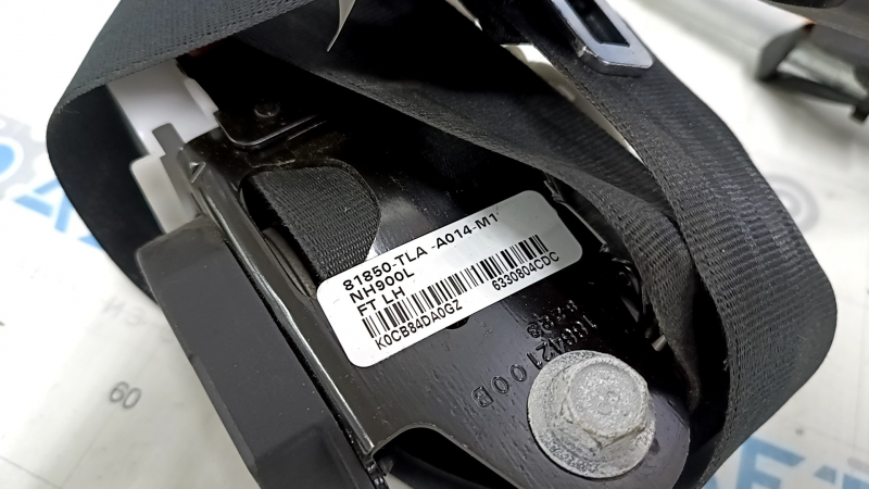 Driver's seat belt with tensioner Honda CRV 17-22 black