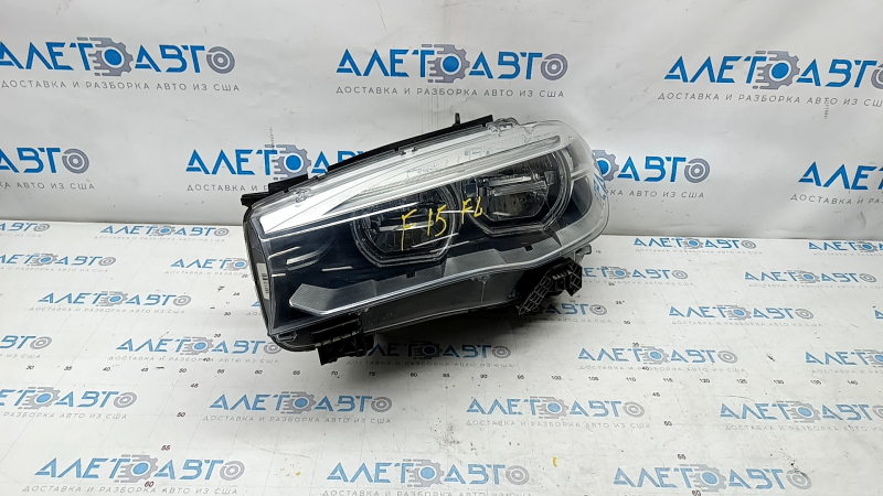 Headlight front left complete BMW X5 F15 14-18 LED adaptive, with fasteners, sand