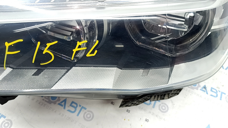 Headlight front left complete BMW X5 F15 14-18 LED adaptive, with fasteners, sand