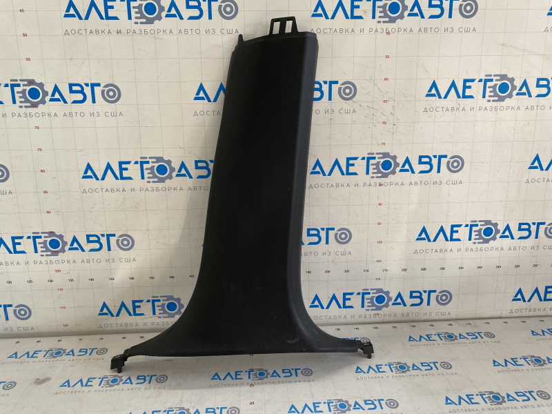 Center pillar trim lower right BMW X5 F15 14-18 black without air duct, scratches