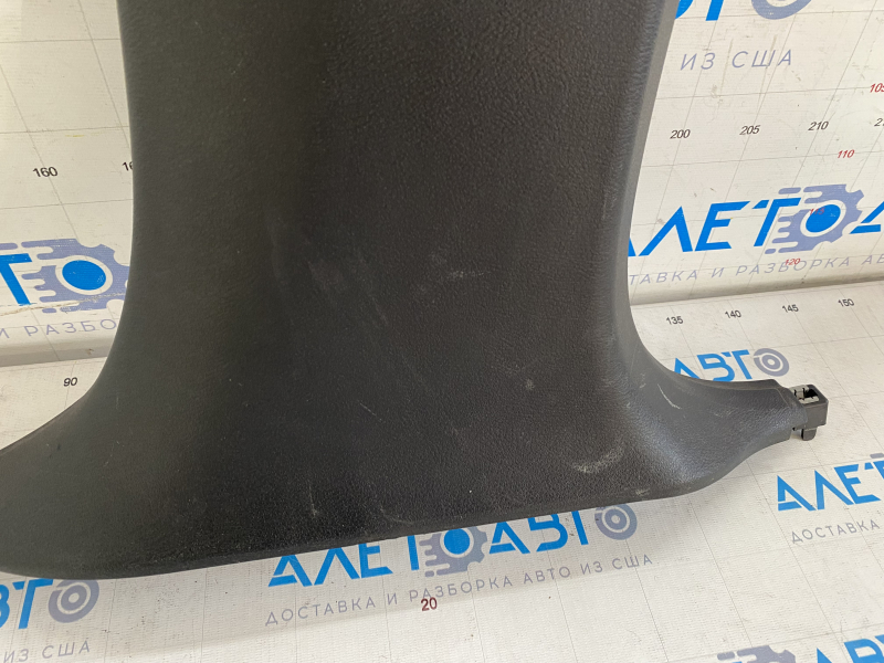 Center pillar trim lower right BMW X5 F15 14-18 black without air duct, scratches