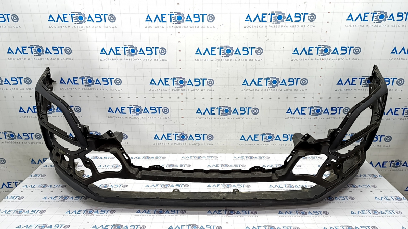 Front bare bumper lower part Hyundai Kona 18-21 1.6, 2.0 without fog lights, structure, scratches, bumps